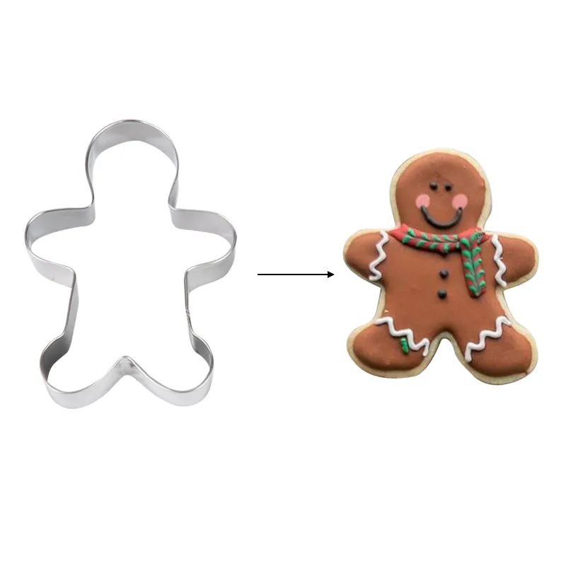 Christmas Kitchen Deco Cookie Cutter Tools Gingerbread tree Shaped Xmas Biscuit Mold Christams Cake Decorating gift