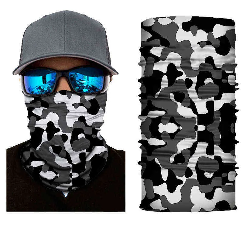 3D Gedrukte Camouflage Bandana Mascarillas Buffe Neck Gainer Balaclava Hoofdband Outdoor Multifunctioneel Stofdicht Masker Headwear Y1229