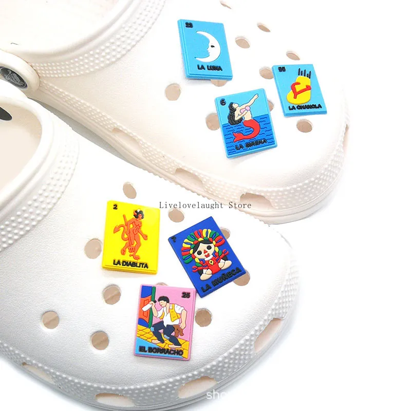 Wholesale mexicano CROc Shoe Charms Peças Acessórios Buckle Clog Botões Pins Pulseira Pulseira Decoração Kids Teen Adulty Party Presentes
