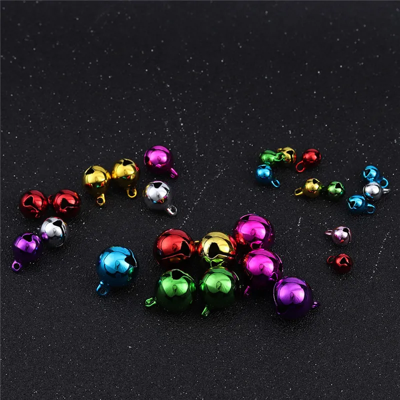 Charms Christmas Jingle Bells Metal Little Decoration Colorful/Mix Color Party DIY Beads jewelry accessories