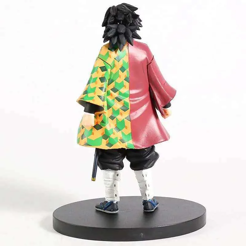 Anime Kimetsu No Yaiba Figura de acción Demon Slayer Figurina Tomioka Giyuu Figur PVC Modelo Juguetes Colección Decoración Muñeca Regalos X0526