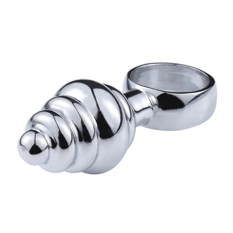 Set Mini Metal Anal Plugs With Finger Ring Anus Expander Anal Sex Toys For beginner Vaginal Butt Plug Prostate Massager X04017106288