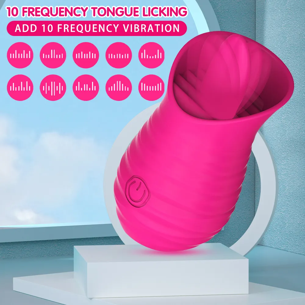マッサージ10周波数乳首舌舐めマッサージオーラルセクシーな女性マスターベーターアダルト製品クリトリス刺激装置セクシーなおもちゃ237z