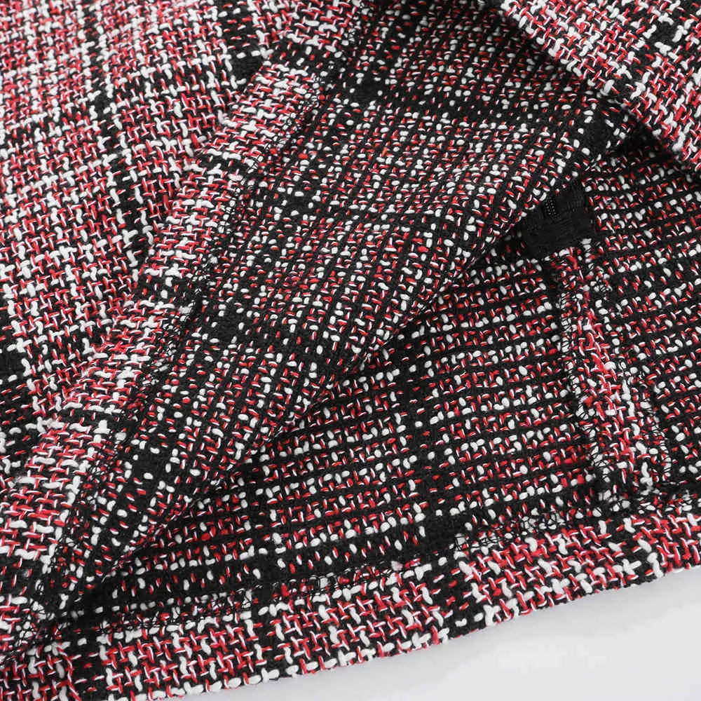 Jupe Femme Vintage Moulante Plaids Taille Haute Houndstooth Crayon Jupes Automne Mode Bureau Lady Slim Fit Femme Vêtements X0428