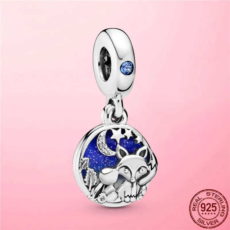 925 Sterling Silver Fox Rabbit Dangle Charm Fit Originele Pandora Armband Ketting DIY Hanger Zilveren Sieraden Gift