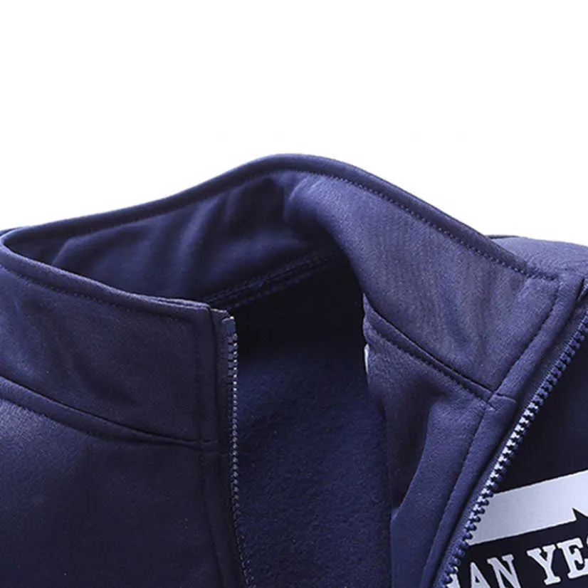 2 sztuk Dres Man Harajuku Jesień Sport Zipper Płaszcz Długie Spodnie Mężczyźni Bluza Suit Letter Print Casual Męskie Odzież Dla Boy Y0831