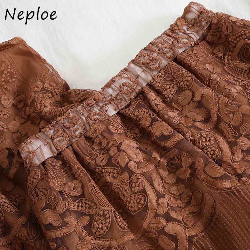 Neploe Elegant Lace Patchwork Solid 2 st Kvinnor Ställ fyrkantig krage Ärmlös Camis Top + High Waist Hip Shorts Sommardrag 210423