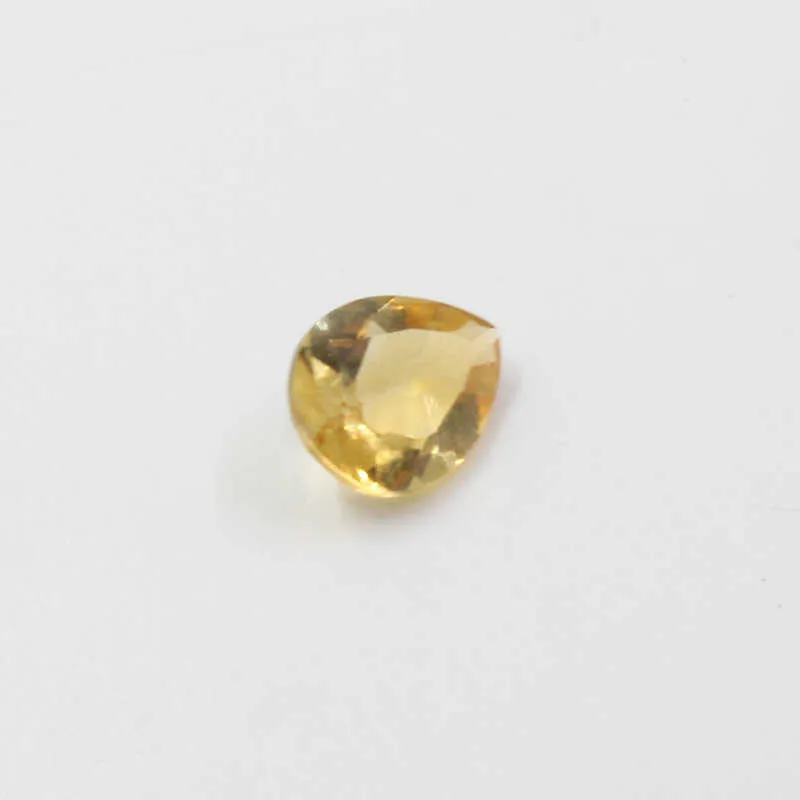 6mm * 8mm VVS grade naturel citrine pierres précieuses en vrac pour bijoux bricolage 100% vraie poire coupe citrine pierres précieuses perles H1015