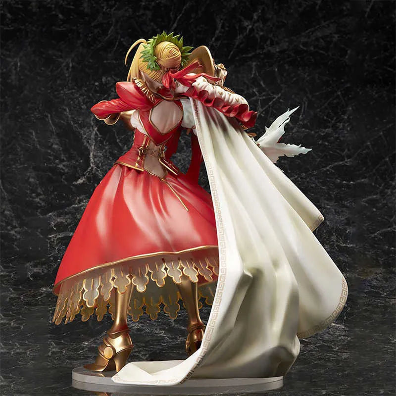 Anime Fate/stay night 25CM Sexy Girl Figure PVC Action Figure Toys Fate Saber Nero Claudius 3rd Ascension Collection Model Doll Q0722