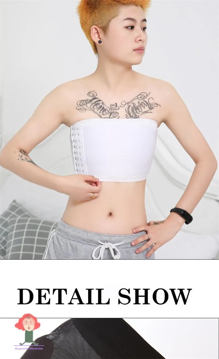 Ceintures Haleychan Tomboy Trans Lesbian Transgenre FTM Bustier Poitrine Binder Empêcher Nipple Slip Design Corset Bra Tube Top Esparti210g