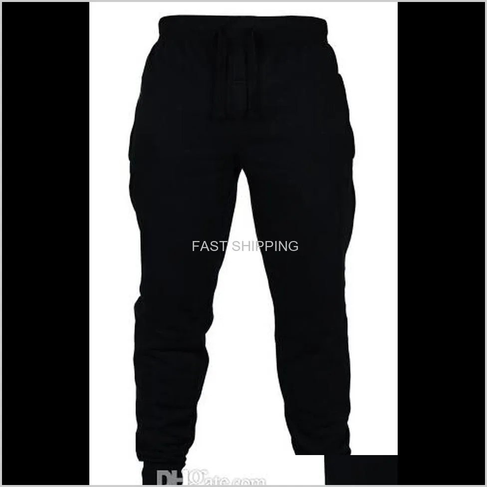 casual sports jogger pants chinos skinny joggers solid color sweat pants breathable elastic waist fashion men long trousers clothing