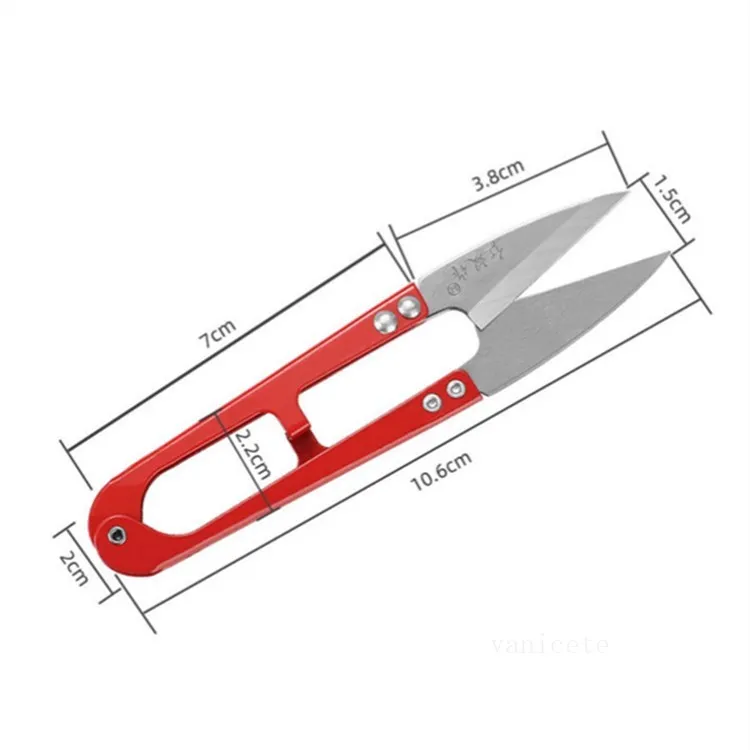 12 adet / grup Kırmızı Renk Makas Araçları Ev Handy Mini Küçük Dikiş Makas Nakış Dikiş Aracı Çapraz Dikiş Zanaat Nippers El Aracı T2I52754