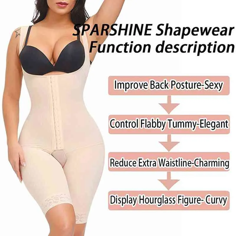 Postpartum Shaping Abdominal Colombian Girdle Slimming Corset Waist Trainer Flat Stomach For Woman Shapers Full Body Shapewear 2201352909