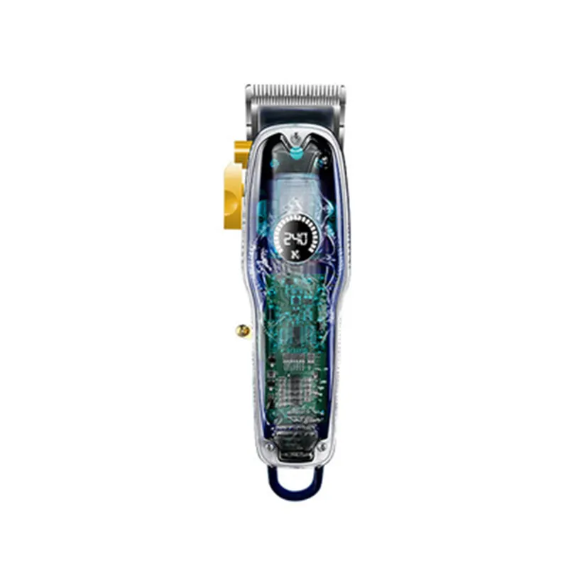 Kemei KM2709PG Профессиональная электрическая машинка для стрижки волос Перезаряжаемый ЖК-дисплей USB-зарядное устройство Триммер для мужчин Беспроводная машинка для стрижки Color1820311
