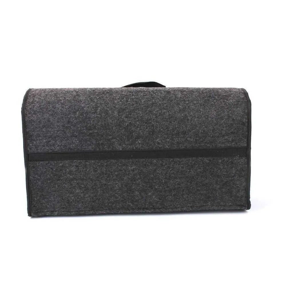 Gris coffre de voiture organisateur boîte de rangement sac pliable doux feutre Auto voiture organisateur de démarrage outils de voyage rangement rangement conteneur boîte Y0721