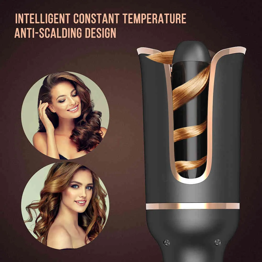 Encrespador de ar automático de ferro de ferro profissional para ondas ondas cerâmicas cabelo encaracolado waver styler enrolando varinha