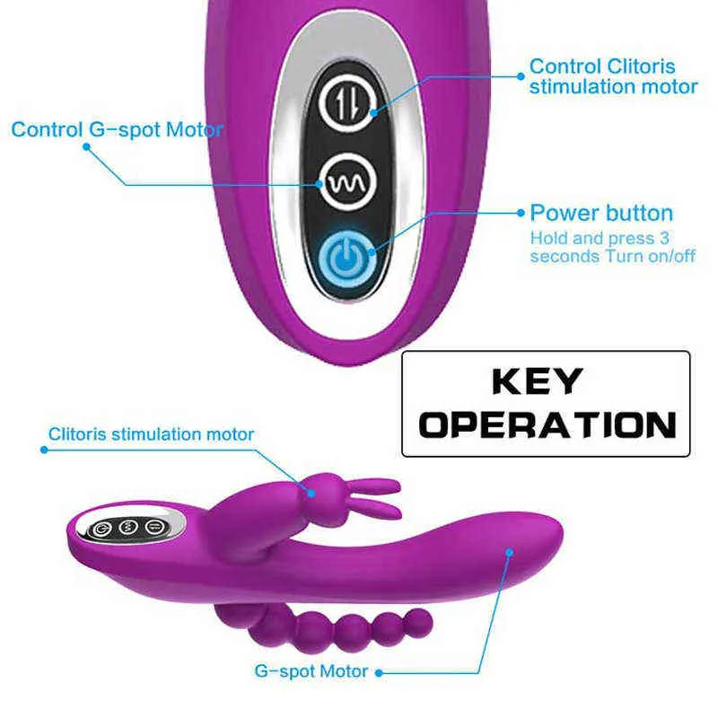 NXYCockrings Vibrator Klitoris-Stimulator mit Punkt G-Sexspielzeug für weibliche Masturbatoren 1123 1124