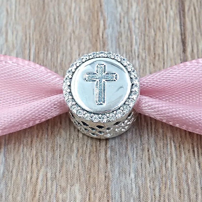 Ciondolo piercing la produzione di gioielli kit Faith 925 braccialetti in argento sterling da donna braccialetti da mastono regalo di compleanno della collana tallone ENG792016CZ6823589