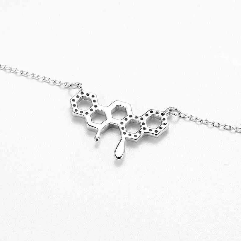 Honey Choker Necklace 925 Sterling Silver Jewelry sweet love for Women Neckalces Accessorie