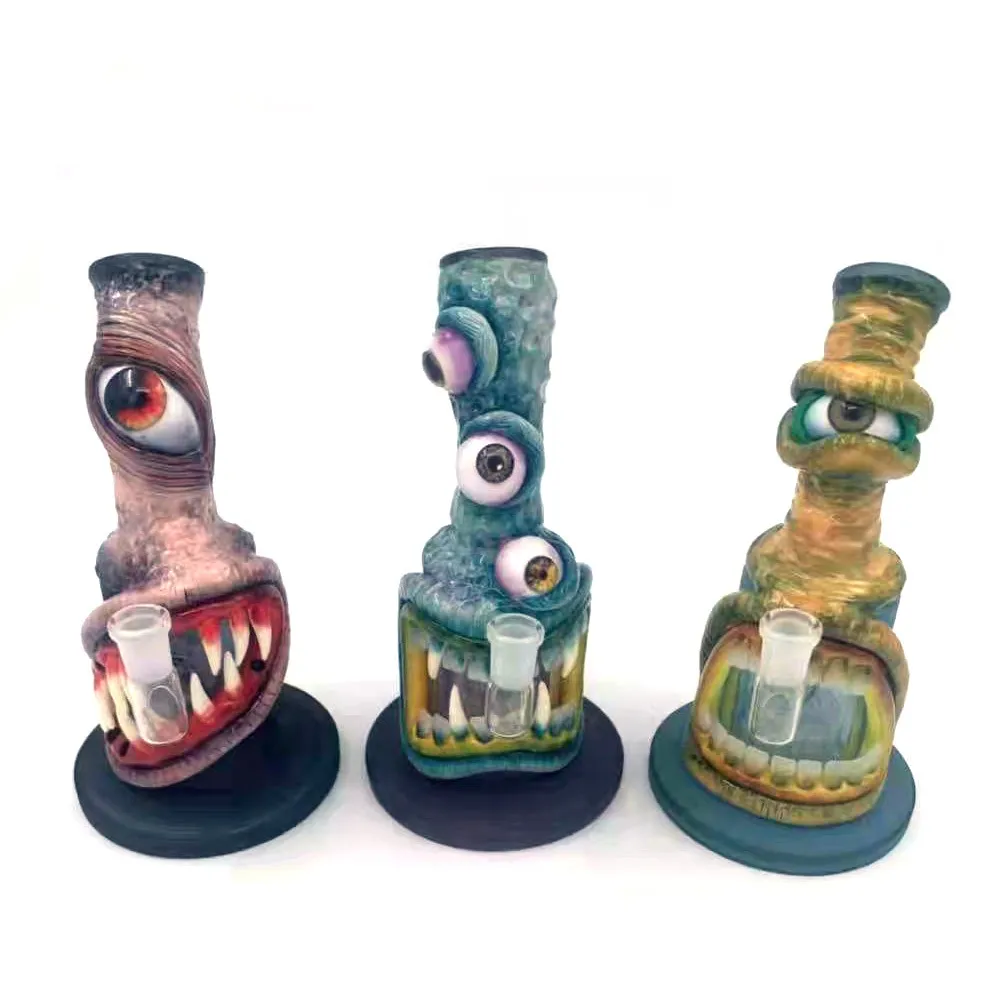 Hookah 3d djur design bong glas handgjorda tecken bongs vattenrör dab rigstrar