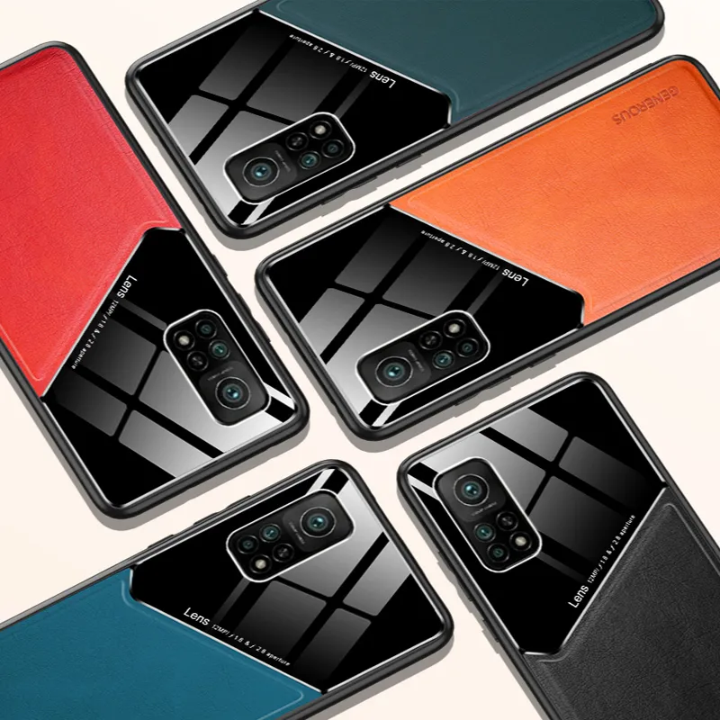 Fodral för Xiaomi MI 10T PRO 10T Lite Case Luxury Soft Leather Texture Magnetic Protective Cover för MI 11 Ultra Note 10 Lite Fundas