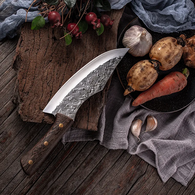 xituoステンレスマンガンスチール肉切断ナイフ鍛造肉屋ナイフカッティング肉の種類の高品質のツール1942461