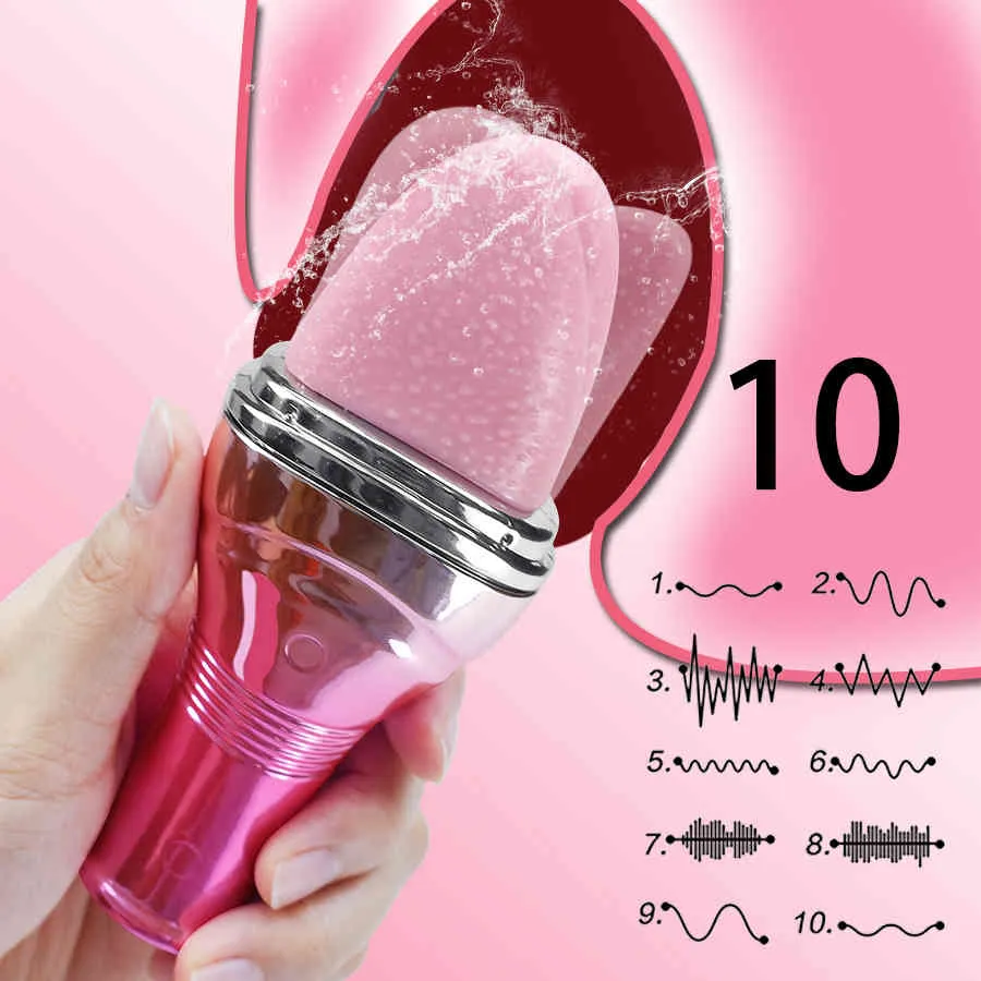 yutong HWOK Zungenvibrator Lecken Klitoris Vibrierender G-Punkt-Massagestimulator Weiblicher Masturbator Spielzeug für Frauen1937885