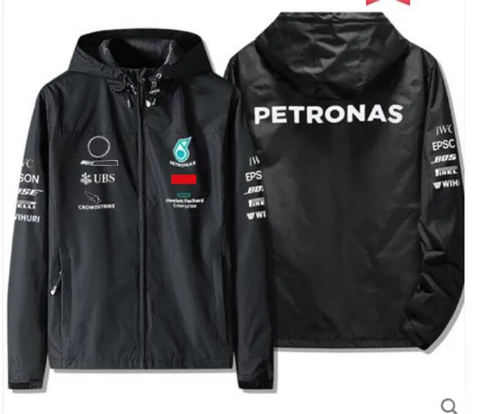 Combinaison de course de moto veste F1 automne et hiver sweat-shirt chaud et coupe-vent F1