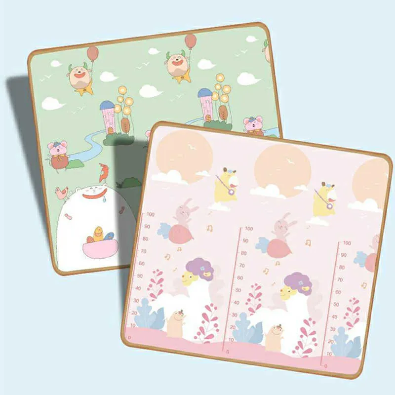 Épaisseur 1 cm pliable dessin animé bébé tapis de jeu XPE puzzle tapis pour enfants de haute qualité bébé escalade tapis enfants tapis bébé jeux tapis 210724