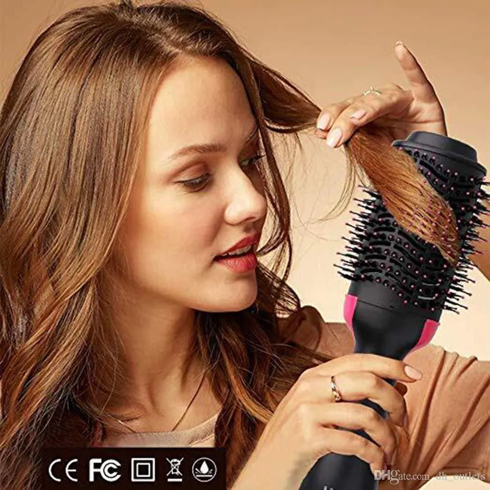 3 en 1 sèche-cheveux brosse lisseur cheveux fer à friser une étape