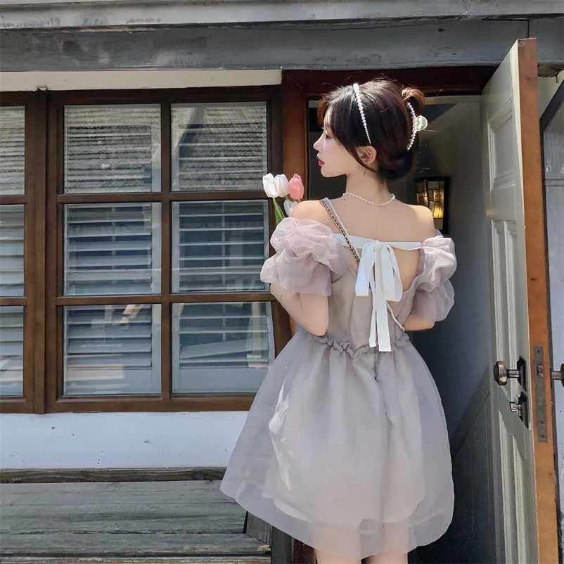 Japoński Kawaii Lolita Dress Kobiety Słodki Elegancki Projektant Cosplay Princess Kobiet Wysoki Treet Party Y2K Cute 210529