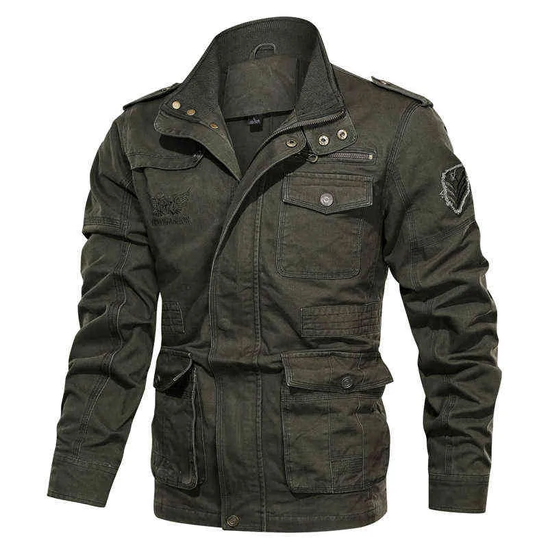 Coton militaire veste hommes 2021 automne printemps manteau soldat MA1 Style armée vestes mâle marque hommes Bomber vestes grande taille S-5XL Y1109