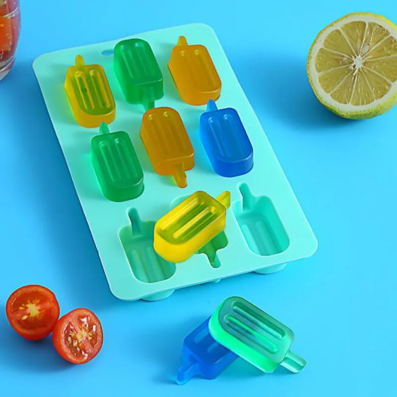 Stampo ghiaccioli in silicone da 50 pezzi Stampo cubetti di ghiaccio Barretta di ghiaccio Stampo vassoio di ghiaccio creativo Accessori la cucina di casa