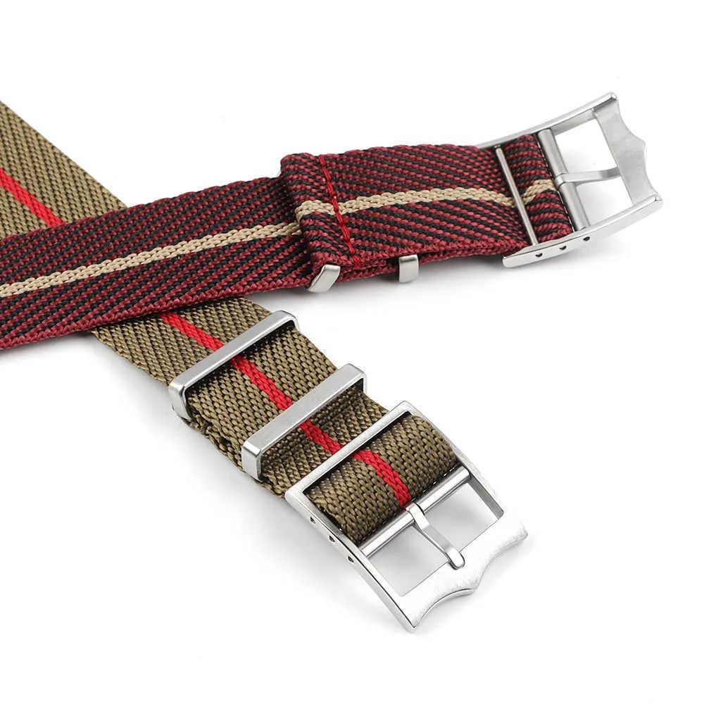 Naylon NATO Strap Premium Emniyet Belgelemesi Saat Bandı 20mm 22m Askeri Spor Billesi Tudor Watch Aksesuarları için Değiştirme H09159343422405545