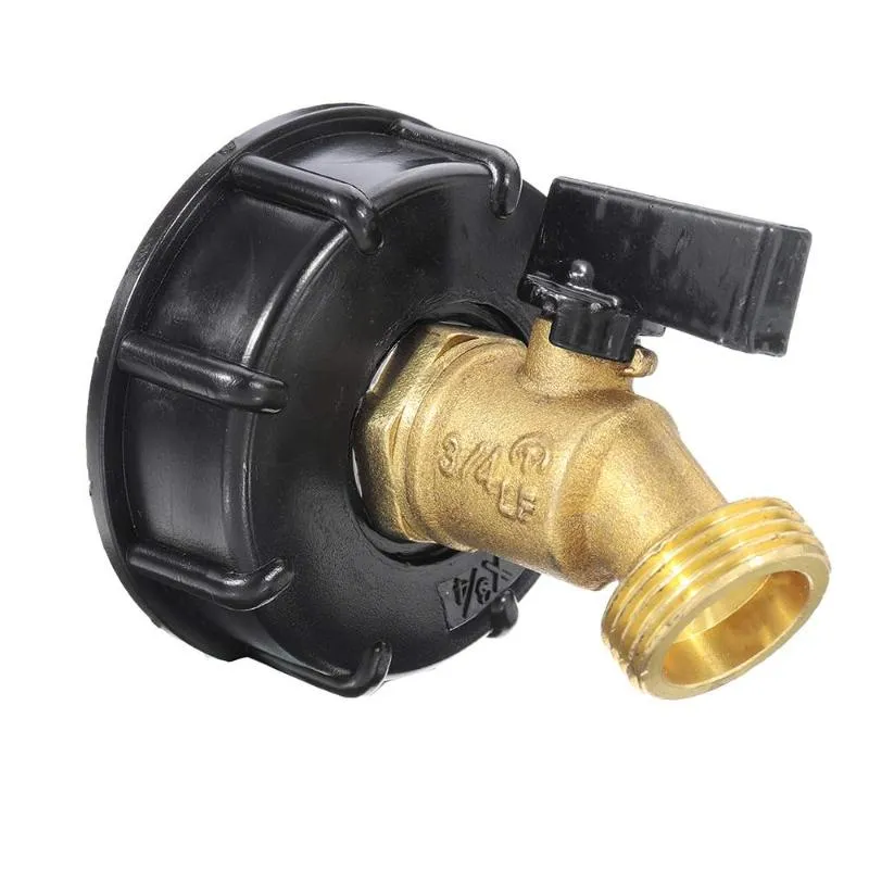 S60x6 3 4 IBC Ton Barrel Water Tank Connector Garden Tap Hose Faucet Fitting Tool Adapter Outlet Type Quick Watering Equipmen290Y
