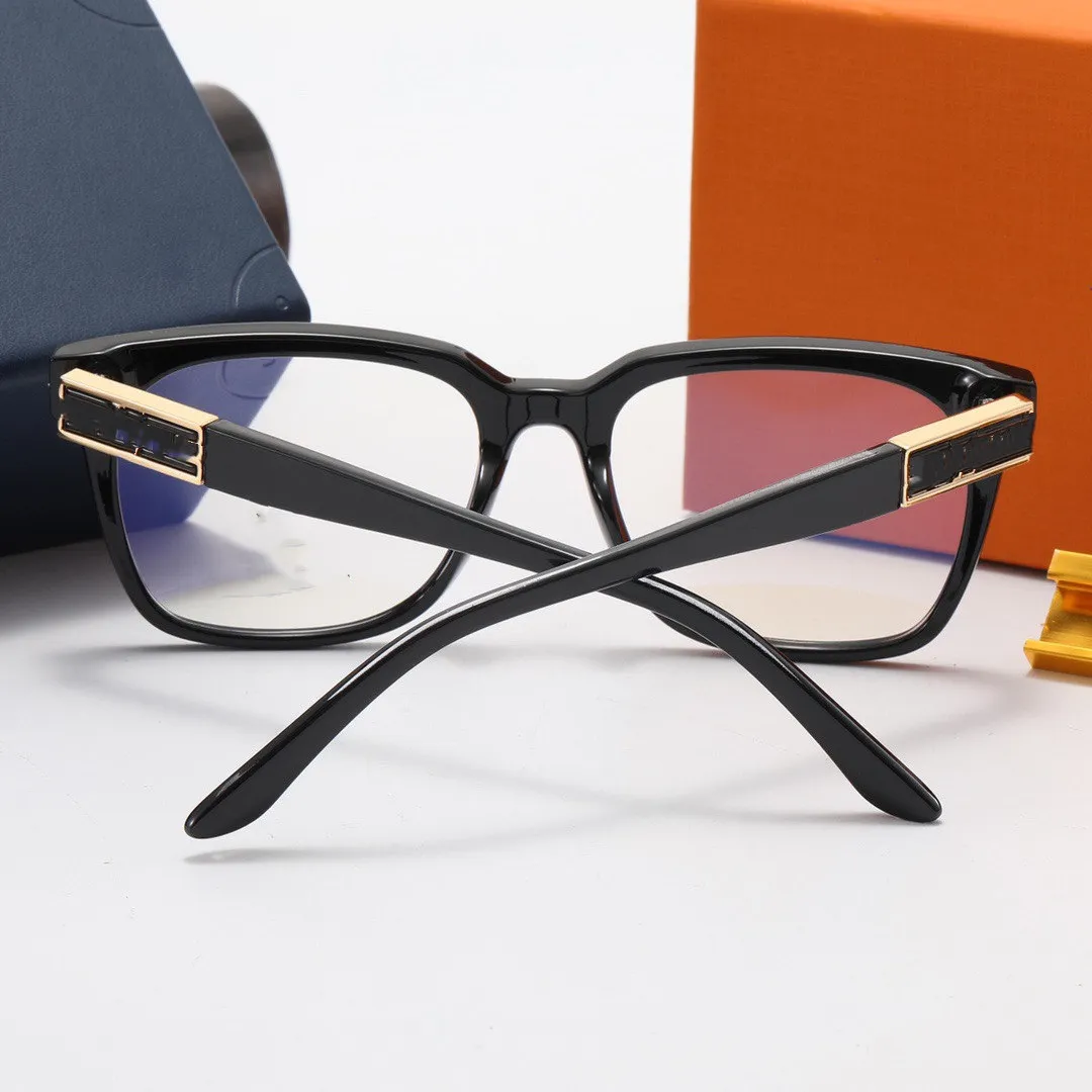 moda okulary przeciwsłoneczne okulary projektanci metalowa rama glasse dla kobiet mężczyzn podwójnie przezroczysty soczewki szklane okulary przezroczyste kolorystyczne kolor271t