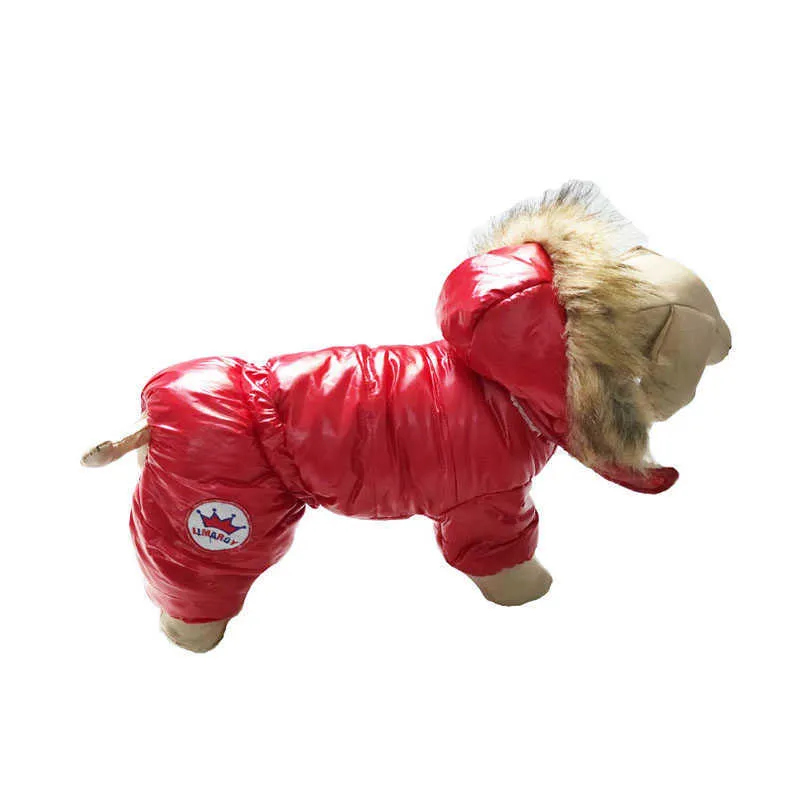Zimowe Puppy Dog Płaszcze do małych psów Cute Ciepły Polar Wyściełane Pet Ubrania Odzież Odzież Dla Chihuahua Pudles Bulldog francuski 211007