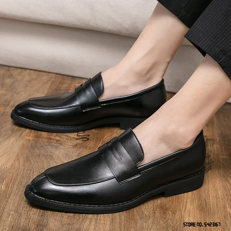 Mode Trendsetter Oxfords Casual Chaussures Mocassins Robe De Mariée Formelle De Bal Appartements Chaussures Zapatos Hombre Taille 38-46