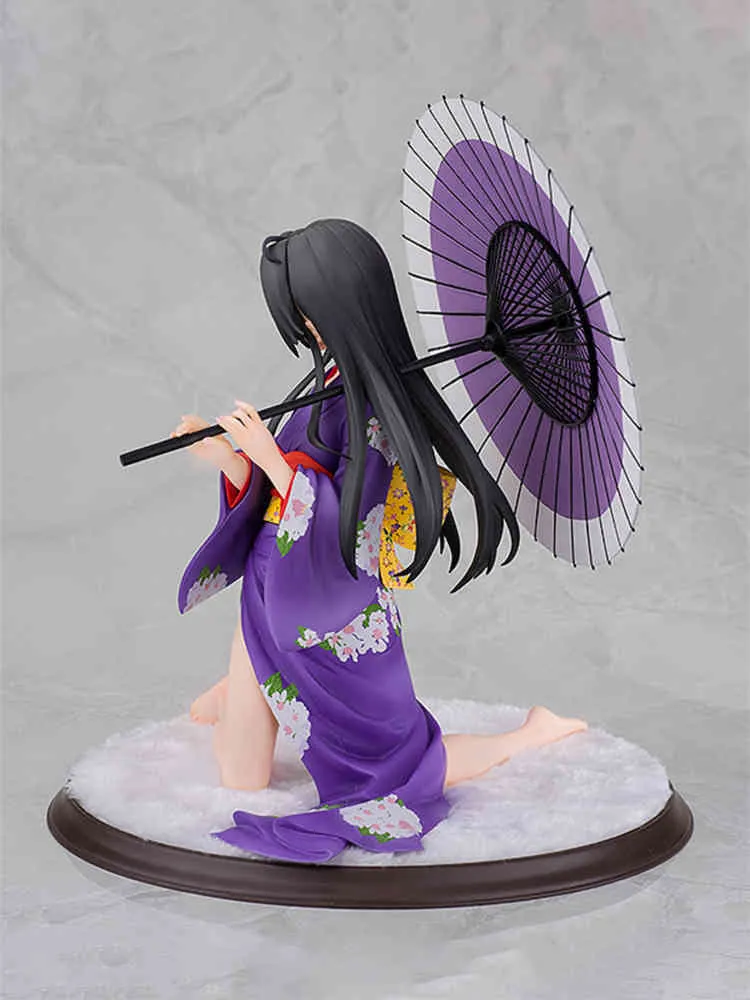 Anime figürleri 18cm yukino yukinoshita mor kimono seksi kız figür pvc aksiyon figür oyuncak figür modeli oyuncaklar koleksiyon bebek x0503531966