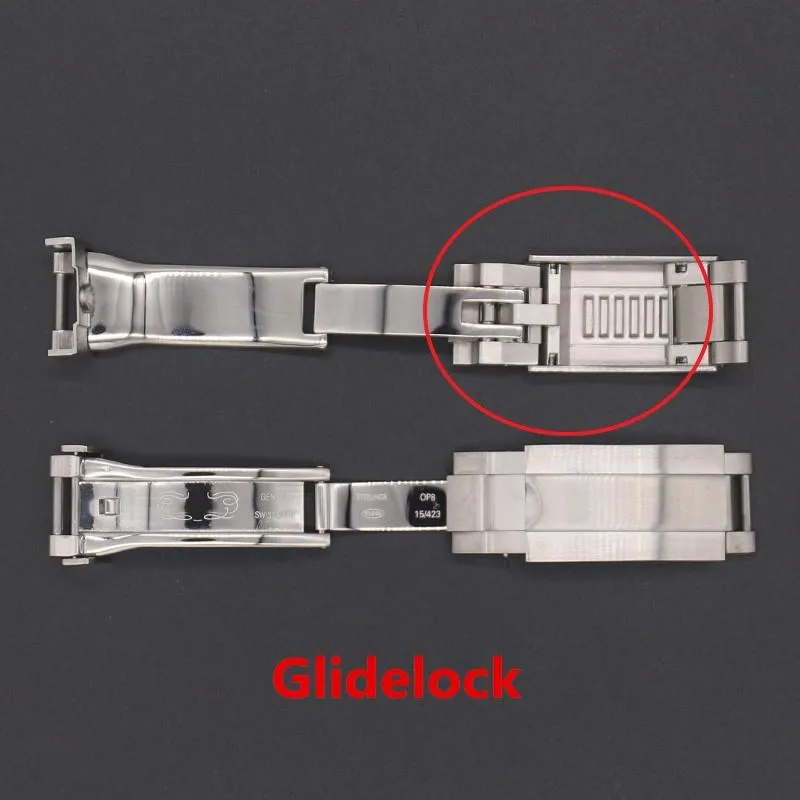 Cinturini orologi 20mm Ruolo cinturino in caucciù speciale Glidelock sottomarino GMT Bracciale cinturino Oyster Flex Explorer Fit 16 9mm fibbia T150s