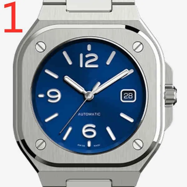 Bell Ross Herren-Armbanduhr, Premium, klassisch, quadratisch, Quarz, Luxus-Datum, Stahlband, Montre Homme-Armbanduhr, Relogio Masculino253L