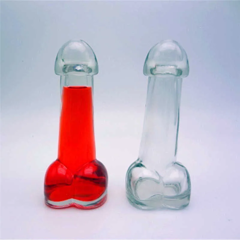 150 ml Weinglas Tasse Penis Geformt S Glas Kreative Penis Cocktail Wein Becher Tassen Für Bar KTV Nacht Show parteien Paare Geschenke X0262k