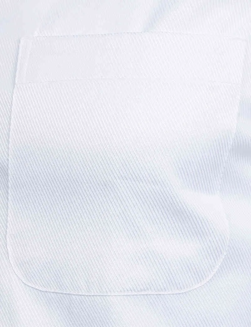 White Business Dress Shirt Men Fashion Slim Fit Long Sleeve Soild Casual Shirts Mens Working Office Wear Shirt With Pocket S-8XL 210522