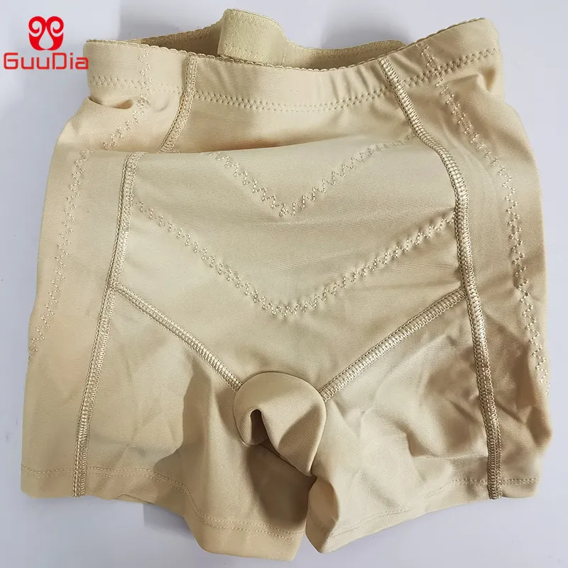 GUUDIA Removable Pads Women's Hip Butt Lifter Boy Shorts Sponge Padded Body Shaper Enhancer Control Panties Push Up289w