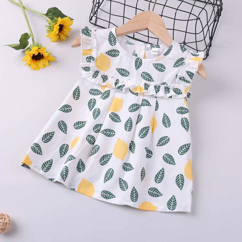 女の子の服セット夏のスリーブleeve leafプリントトップレターシャツ+ソリッドカラーショート2ピース幼児キッズC 210611