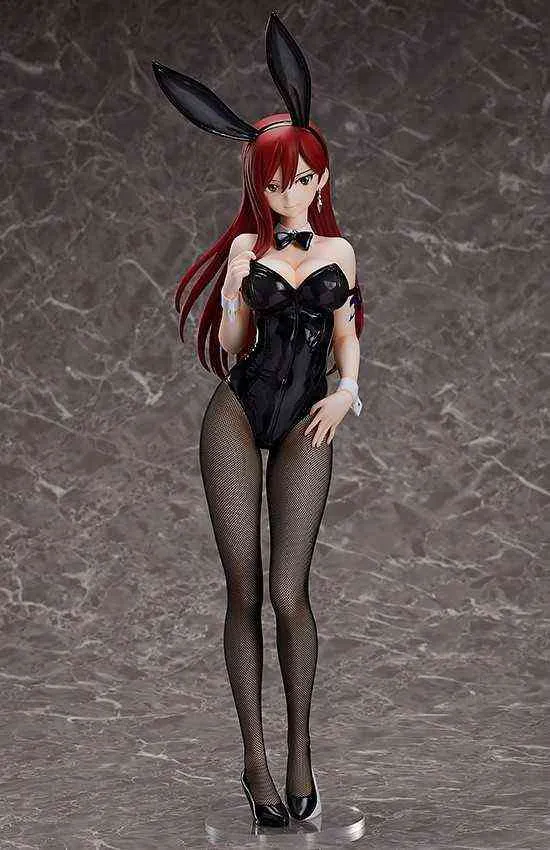 Anime FAIRY TAIL FREEing 1/4 B-style Erza Scarlet BUNNY GIRL Sexy filles PVC Action Figure Jouet adulte Collection Modèle Poupée Cadeaux H1105