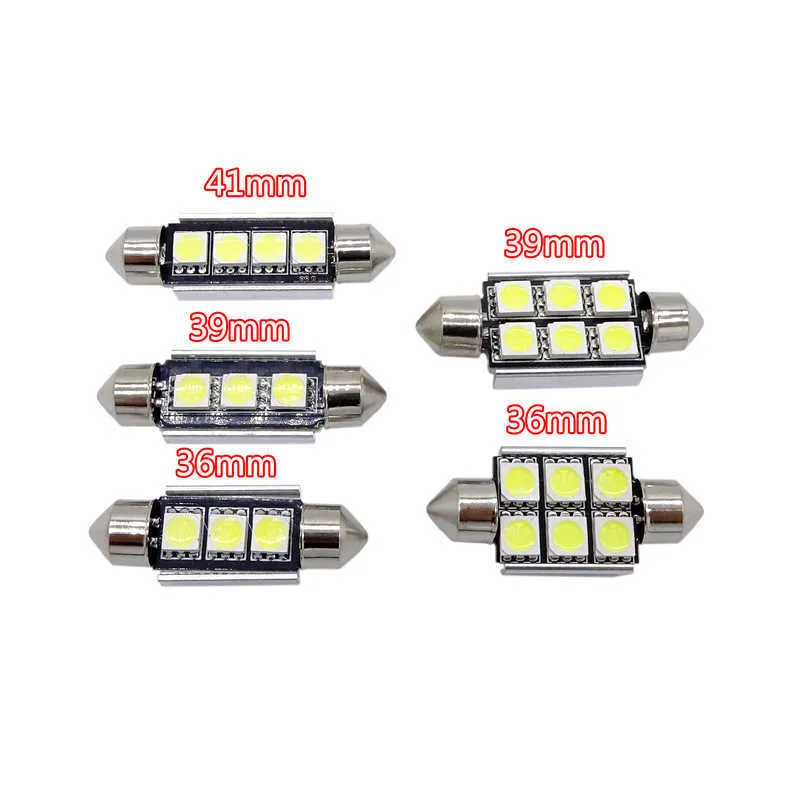 20 st White Car Interior LED Light Kit Nej Fellästlampa Front Dome Light för Mercedes / Benz C Class W204 2008-2015