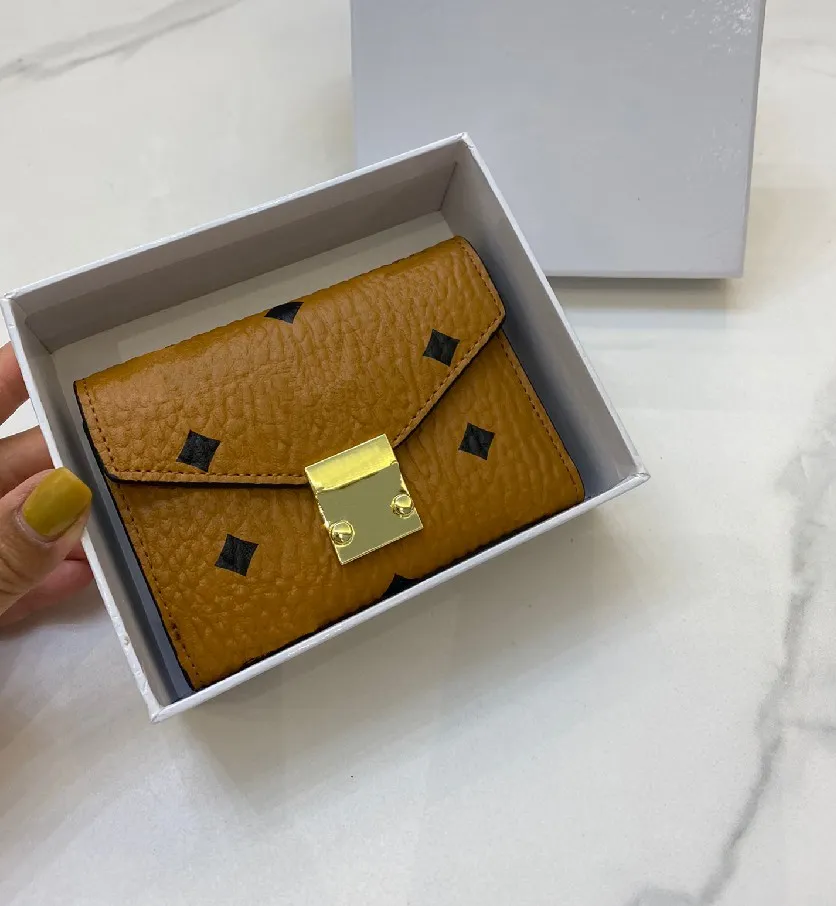 Damesmunt Purn Munt Mode Designer Letter Stijl Wallet Bag Hoge kwaliteit Ladies Mini Wallets WF2104091275L