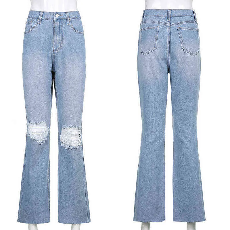 Bell Bottom Jeans for Women High Waisted Skinny Ripped Destroyed Flare  Classic Denim Pants Fashion 2022