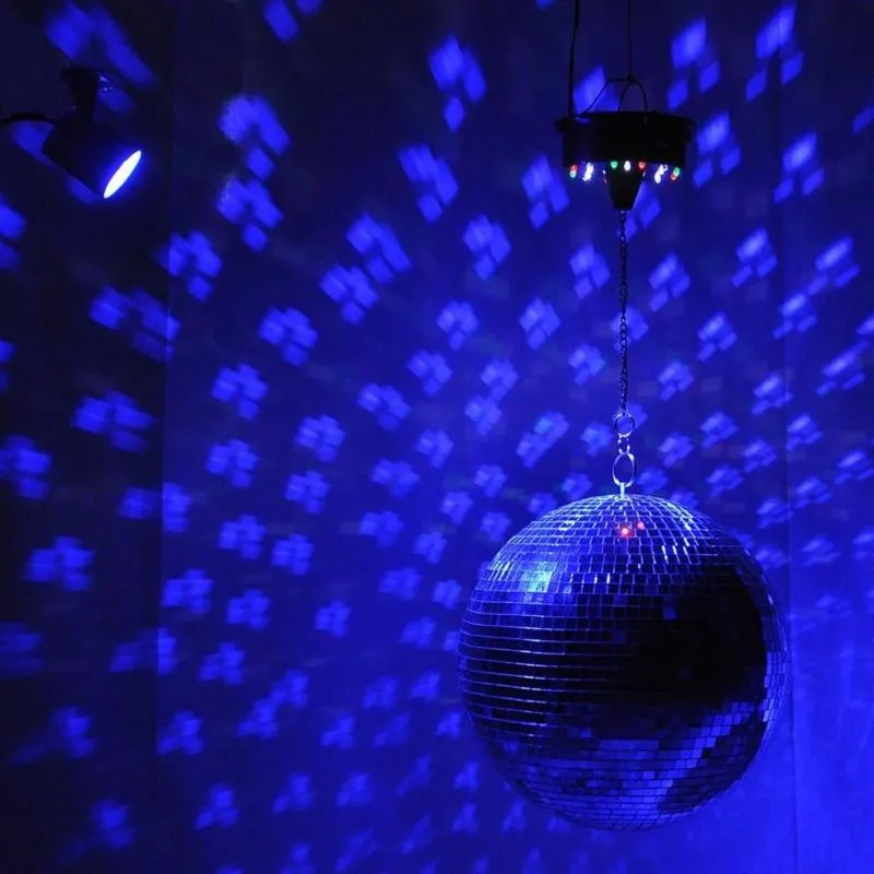 زخرفة الحفلات كبيرة الزجاج مرآة ديسكو الكرة DJ KTV بارز مرحلة الإضاءة دائمة الإضاءة عاكسة مع B321Q